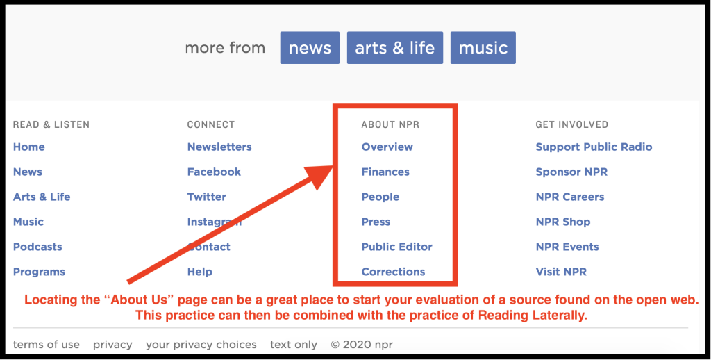 Going Upstream and Lateral Reading College Comp II