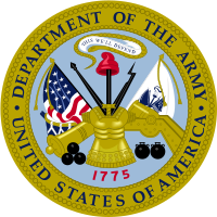 The sea of the United States Departmetn of the Army