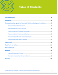 JobsFirst Table of Contents