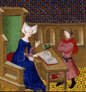 Christine de Pisan and her son
