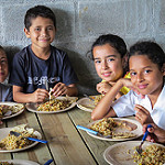 Figure 5.2 Feed My Starving Children distributing food to children in Honduras