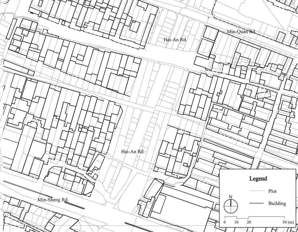 Fig. 1. Fractional lots on the map in Tainan City