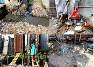Dhaka Urban Slum Water Supply and Sanitation scenario.