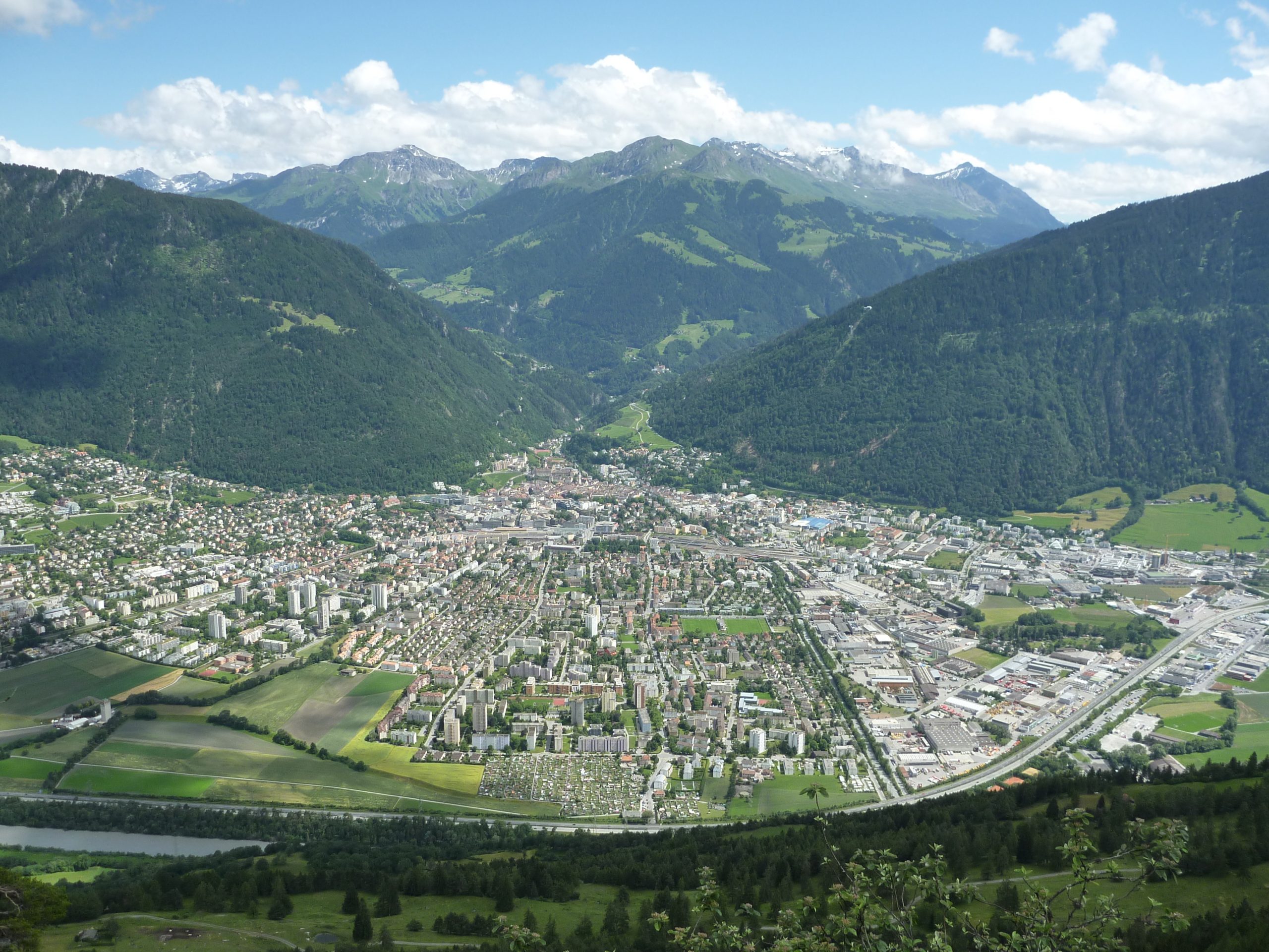 Figure 2. The city of Chur in the canton of Grison, Switzerland.