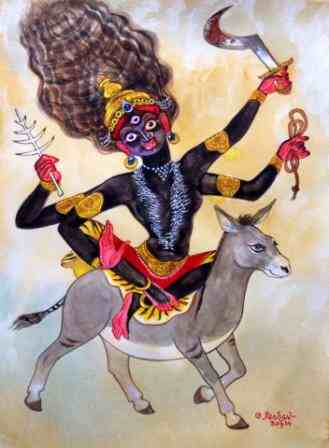 Devi Series 38 Mahalaya 14#Deviseries — with kalratri
