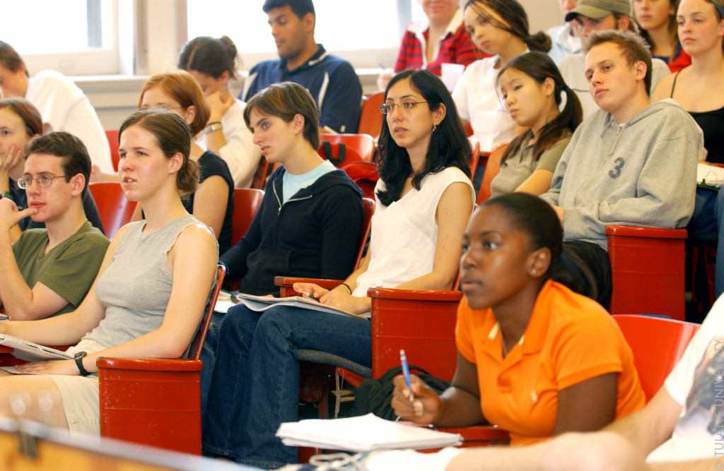 Photo of students in a lecture hall