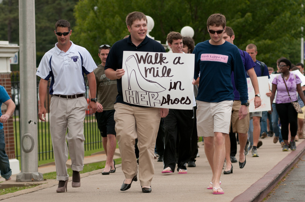 Walk a mile in her shoes participants