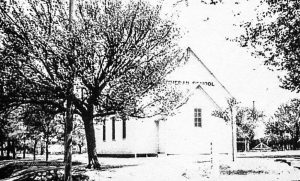 Zion Lutheran Church -Alva - First Church, Parsonage, and School.