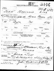 U.S., World War I Draft Registration Cards, 1917-1918 - Lill, John Ferdinand pg1