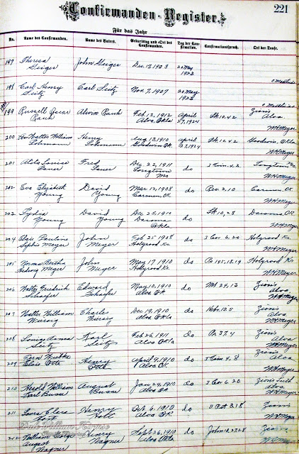 Zion Lutheran Church - Alva Confirmation Record - 1924[2]