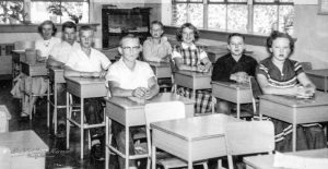 1954-1955   Note  the new desks.