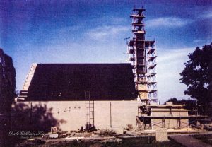 Building the new Church and Bell Tower