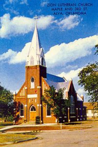 Zion Lutheran Church - Alva - Circa 1960