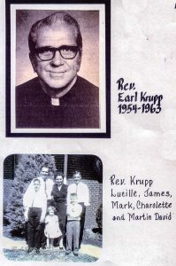 Rev. Earl Krupp and family 1954-1963