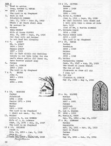 Lutheran Cemetery Census pg.6