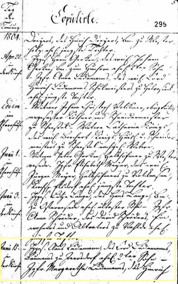Claus Lüdemann + Margretha Lüdemann - Marriage 1804 Pg.1