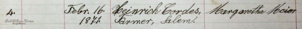 Salem Lutheran Church Marriage Record[2]
