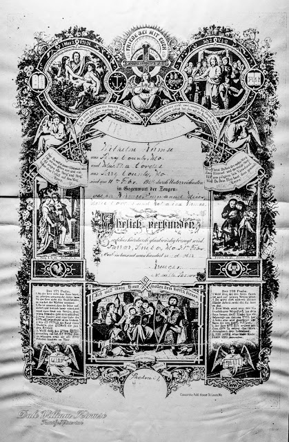 Salem Lutheran Church Marriage Certificate
