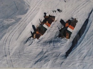 Dakshin Gangotri Ariel view