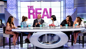 A roundtable discussion on The Real talk show.