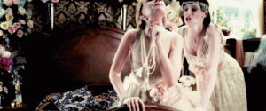 The visual motif of Daisy’s pearl necklace in The Great Gatsby.