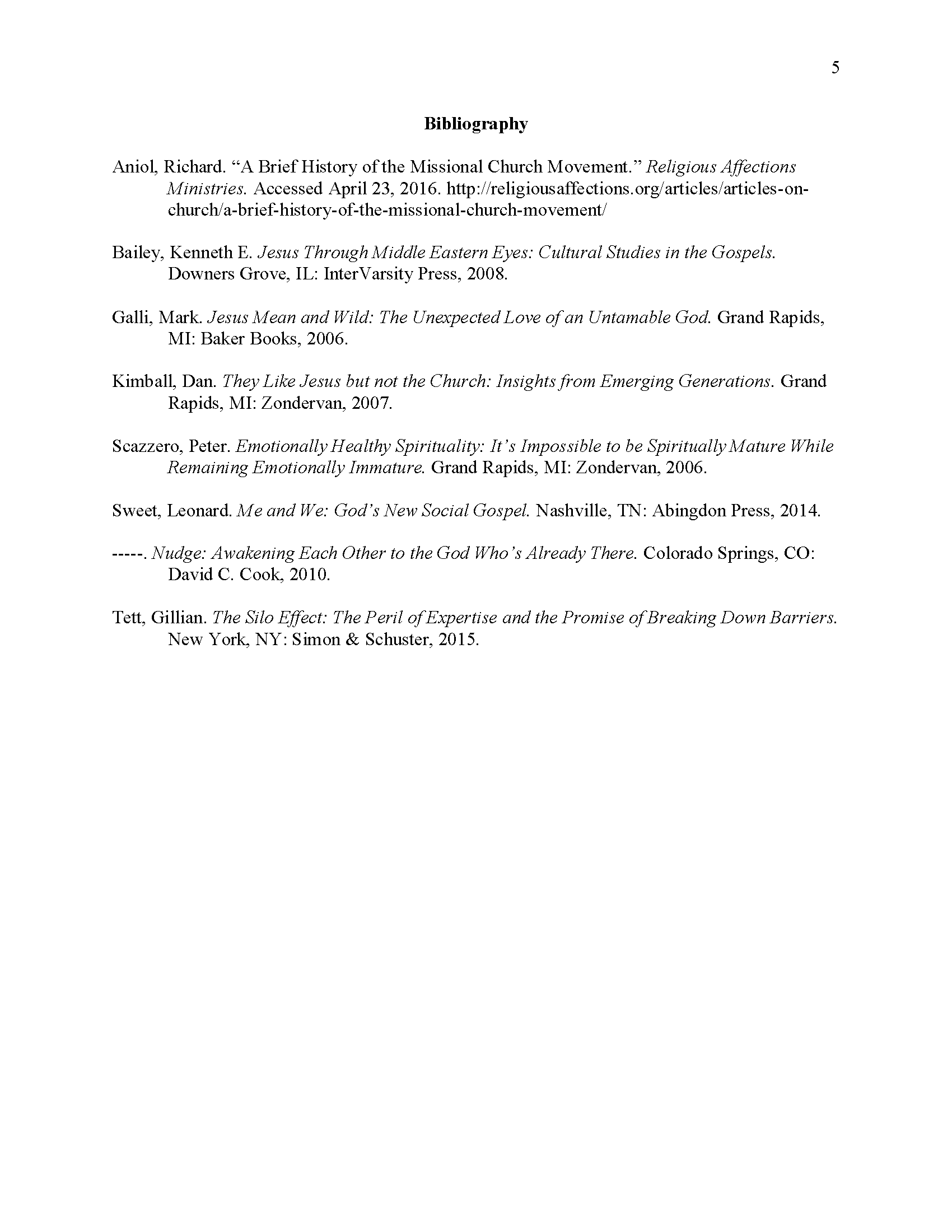Turabian Essay Page 5