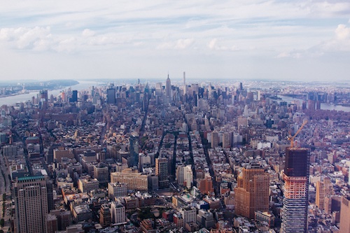 New York City skyline from One World Observatory