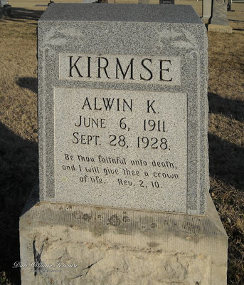 Alwin K. Kirmse Gravestone