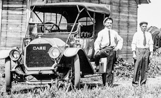 From the Joe Kirmse Farm photograph:Joe and Louis Kirmse along side their Case Car[2