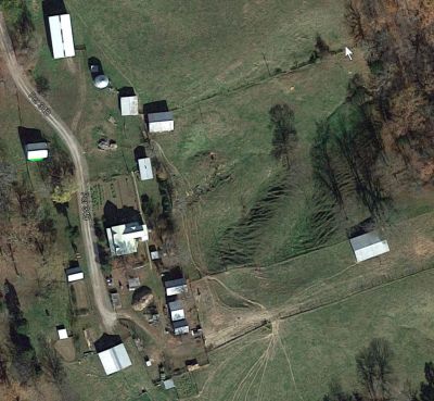 Google Earth map showing the Julius Kirmse farm yard as it looks now - 2018