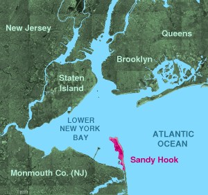 Historically, Sandy Hook has been a convenient anchorage for ships before proceeding into Upper New York Harbor.