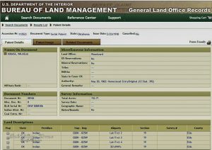 General Land Office Records Details