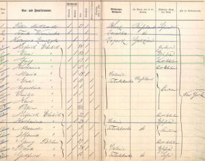Pomerania, Germany, Passenger Lists,George Ehrlich 1891 Departure