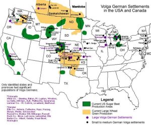 Volga German Settlements in the USA and Canada