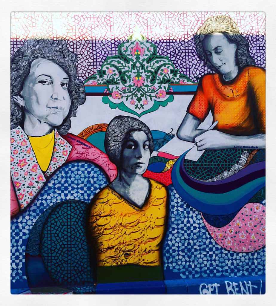 artwork showing three generations of women