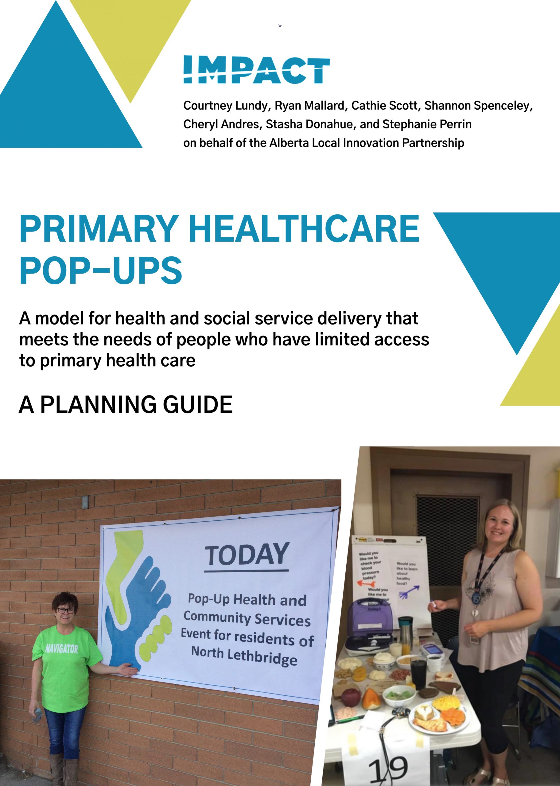 Cover image for Primary healthcare pop-ups: A planning guide