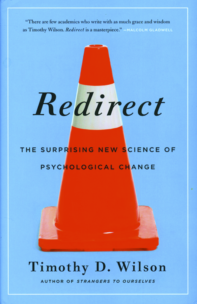 The front cover of Redirect by psychologist Timothy Wilson.