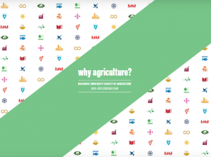 Logo des ODDs avec projet "pourquoi agricole" superposé