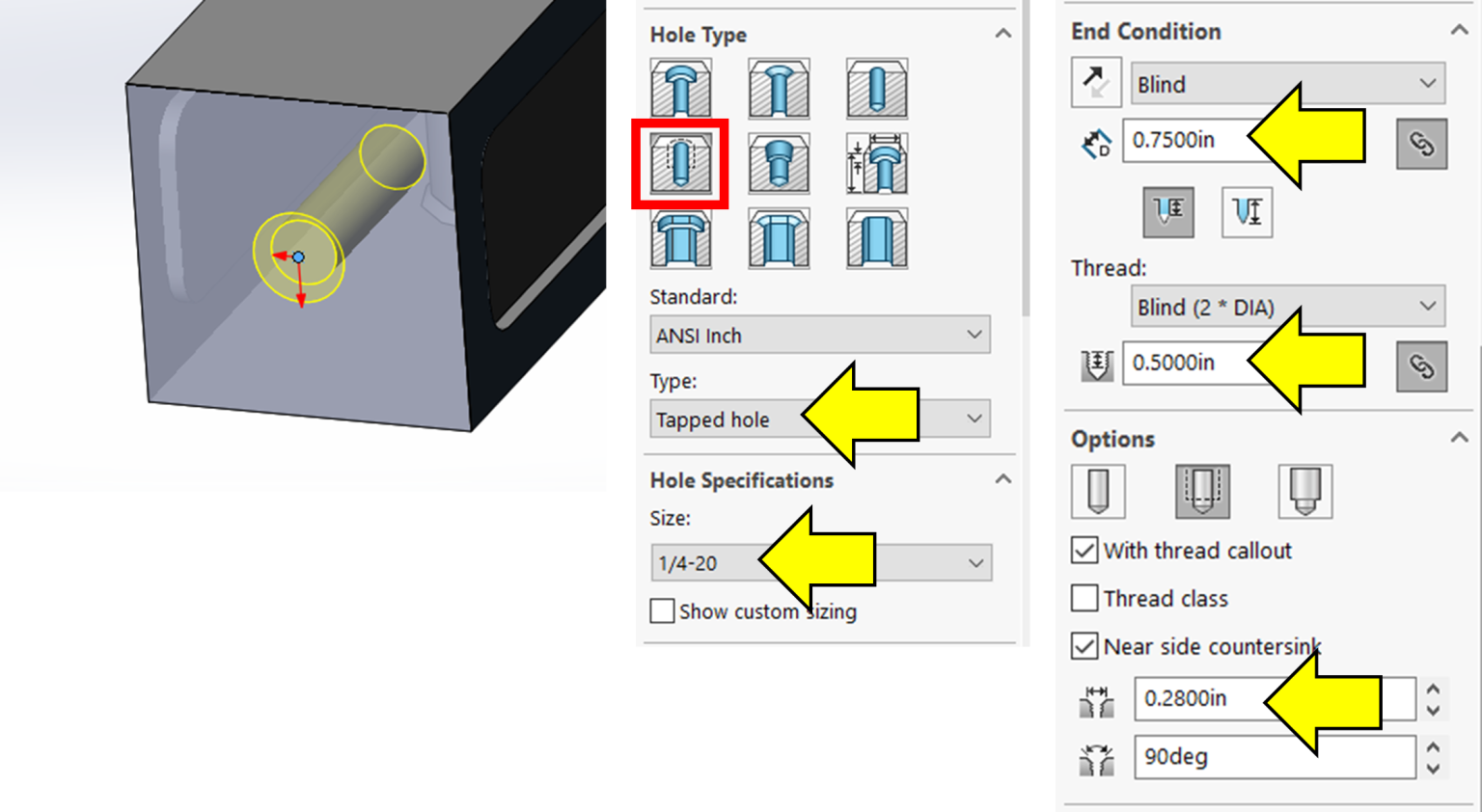 CAE1002 Full Part Tutorial Introduction to SolidWorks Part 1