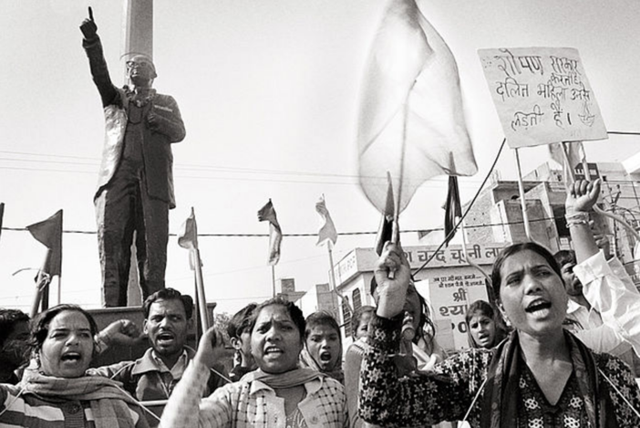 Dalit women march in solidarity in the Dalit Mahila