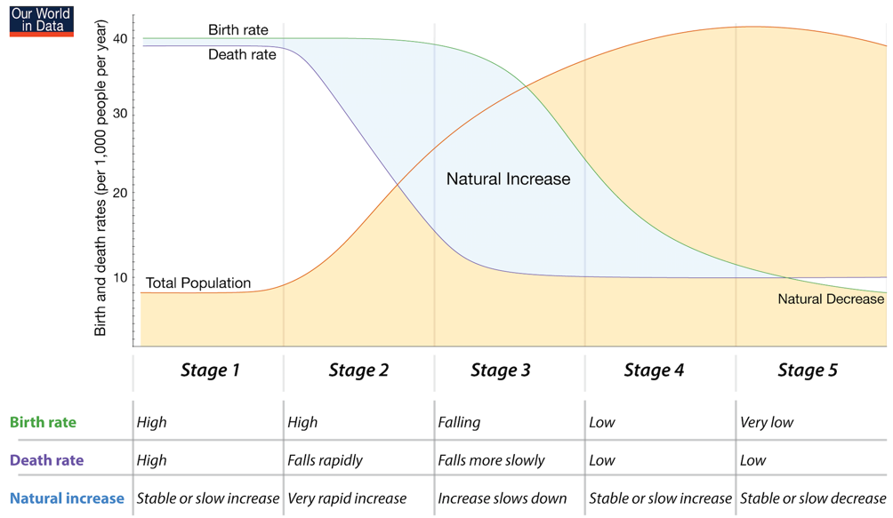model of the demographic transition.