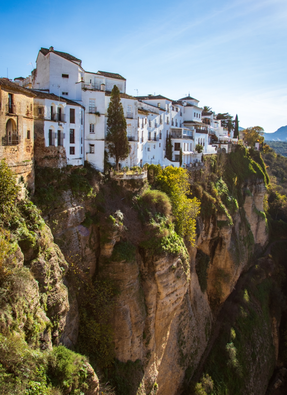image of mountainside Spanish village