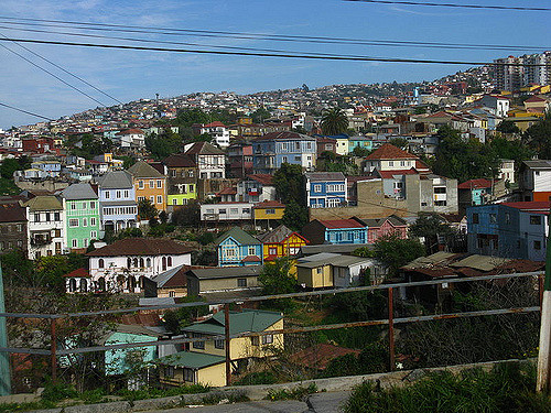 Colorful houses in Valparaiso