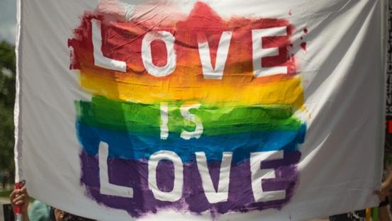 Love is Love banner.