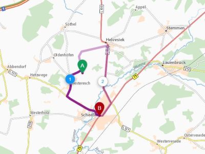 Wenkeloh - Scheeßel Routes