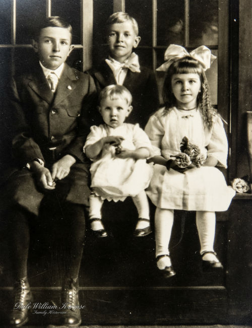 William and Martha Kirmse Kirmse Children - 1919