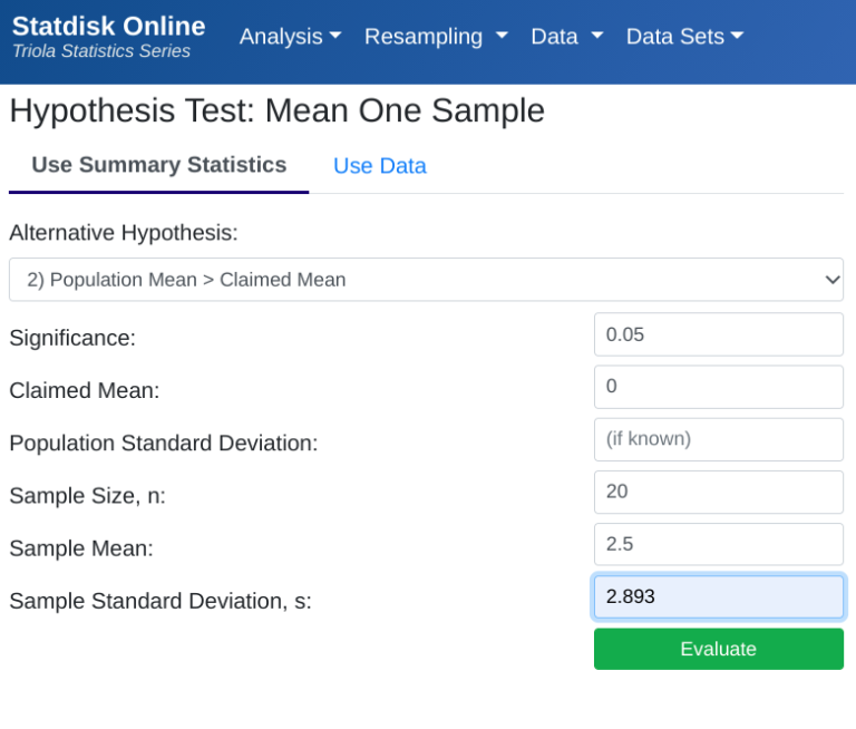 statistics hypothesis testing matched pairs