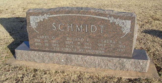 Schmidt Gravestone Inscription: The Lord is my Shepherd