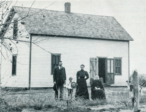 Kirmse Family on Homestead near Goodwin, Oklahoma