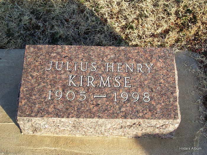 JULIUS HENRY KIRMSE 1905-1998. SOURCE: Find A Grave